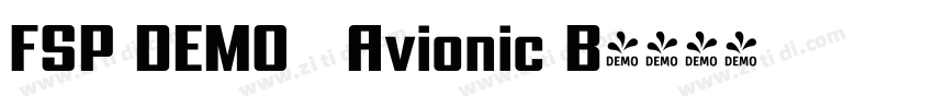 FSP DEMO   Avionic B字体转换